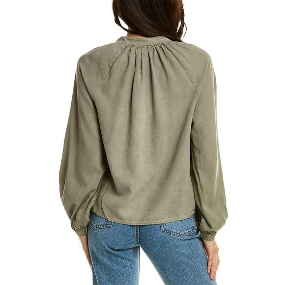 Bella Dahl Shirred Raglan Shirt - Picture 2 of 3